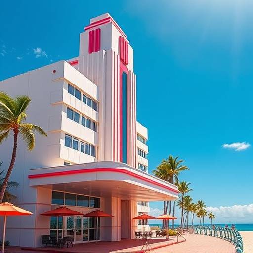 Album cover for 'Ocean Drive Dreams' by Alex Rodriguez, featuring a sleek, modern design inspired by Miami's Art Deco architecture.